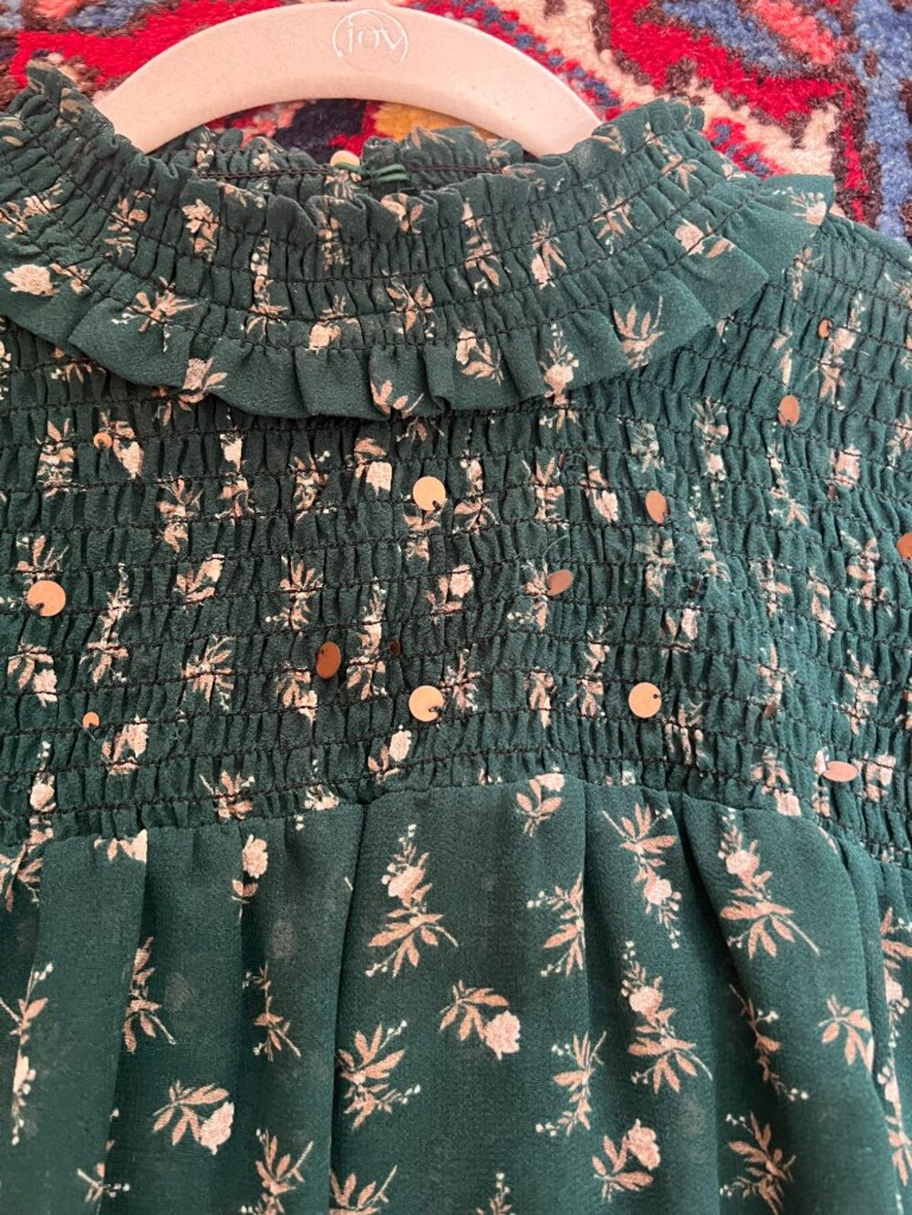 Green Zara Top Size Small